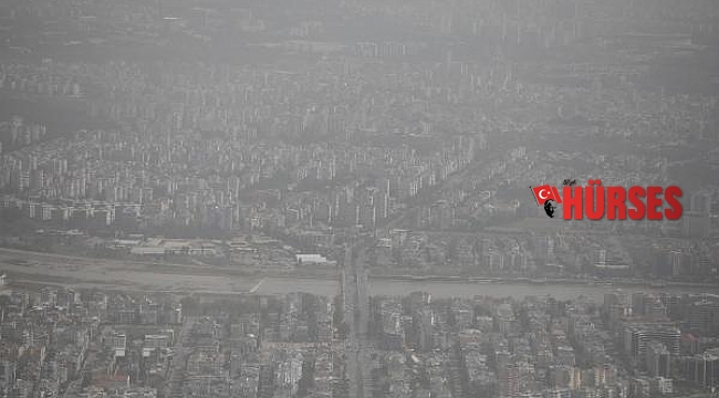 Toz taşınımı, Tünektepe'nin manzarasını kapattı