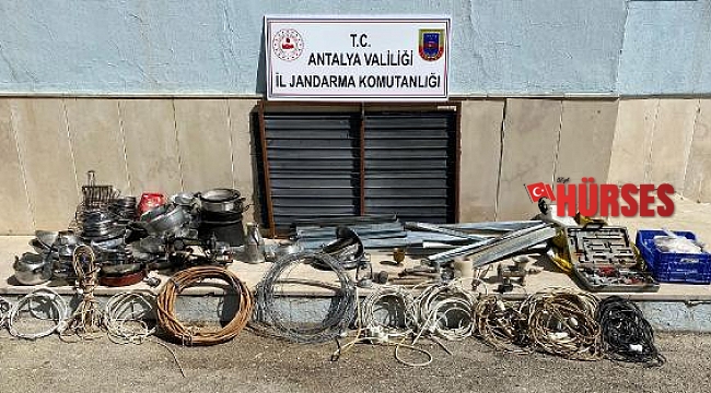 Yayla evlerinden hırsızlık yapan 3 şüpheli yakalandı