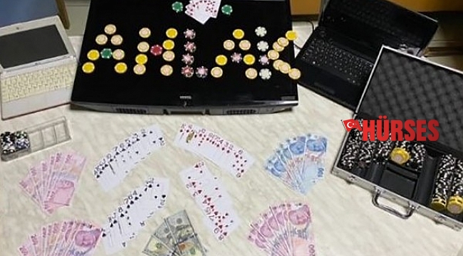Antalya'da ruhsatsız iş yerine kumar operasyonu