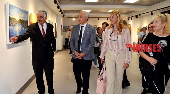Çalıştay resimleri sergide