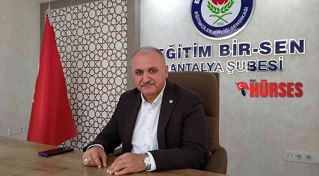 Eğitim Bir Sen Antalya Şube Başkanı Miran: "Sendikamız ünvanını koruyor"