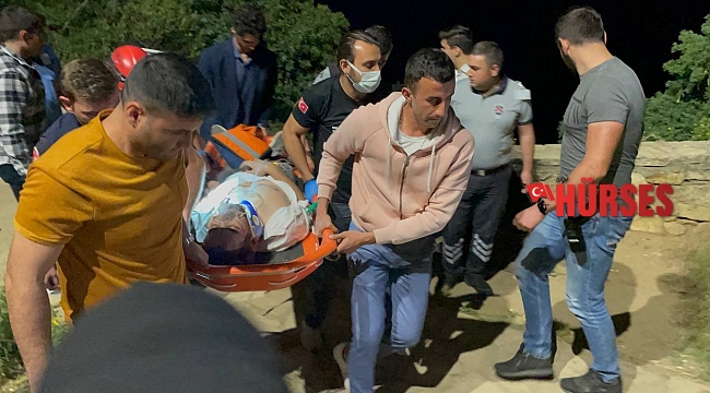 Falezler üzerindeki manzara keyfi hastanede bitti