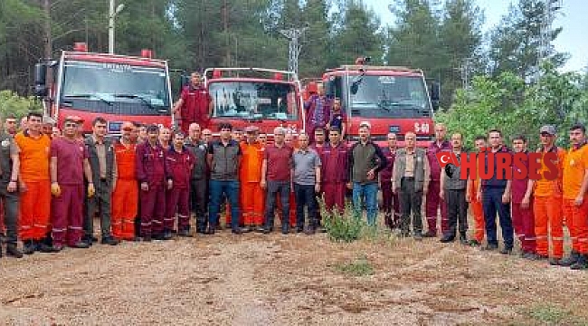 Finike ve Demre orman personeline yangın eğitimi