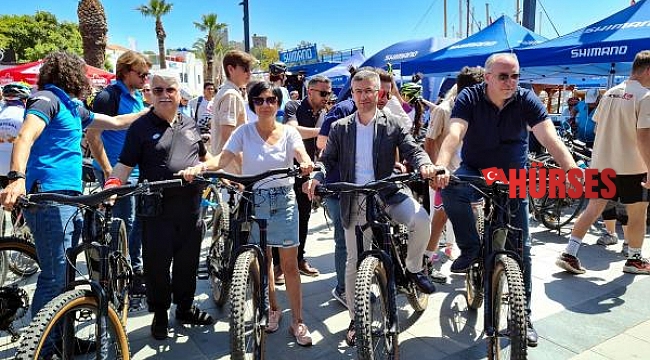 Granfondo yarışları öncesi halk sürüşü yapıldı