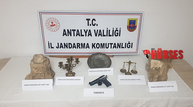 Jandarmanın yaptığı baskında evden tarih çıktı
