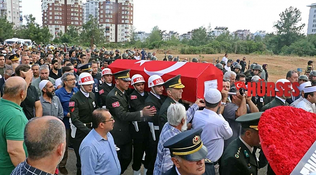 Şehit Piyade Teğmen Güler Antalya'da son yolculuğuna uğurladı