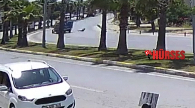 Seyir halindeki tüp kamyonetinin önüne atladı