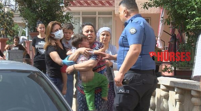 Yangın çıkan evdeki 2 çocuğu, komşular kurtardı