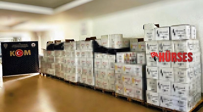 Alanya'da 5 bin 236 şişe kaçak içki ele geçirildi