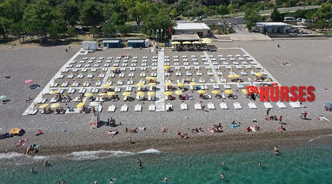 EKDAĞ Konyaaltı Plajı hizmete açıldı