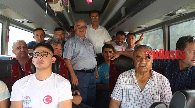 Kaş Belediye Spor güreş takımı Edirne'ye uğurlandı