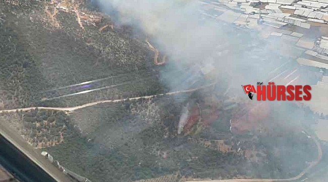 Kaş'ta çıkan orman yangını kısman kontrol altına alındı