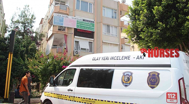 Ölüm arkadaşını ziyarete geldiği, binada yakaladı