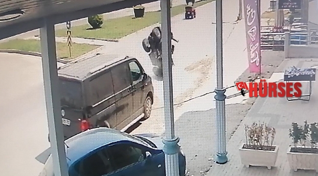 Park halindeki minibüse çarpan ATV takla attı, İngiliz turist yaralandı