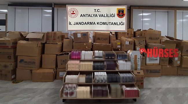 Antalya'da 1 milyon 750 bin TL değerinde 8 bin 713 adet kaçak parfüm ele geçirildi