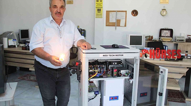 Antalya'da bir girişimci yakıtsız çalışan jeneratör üretti