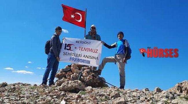 BEYDOST üyeleri, şehitler anısına tırmandı