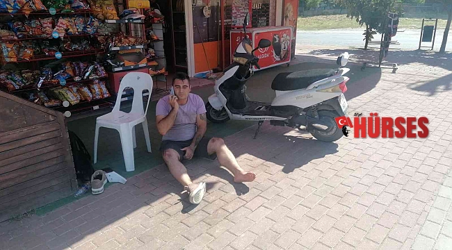 Çarpıştığı otomobil sürücüsüyle helalleşip tek başına ambulansı bekledi