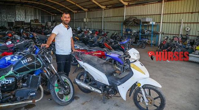 Hurda motosikletler geri dönüşümle kullanıma sunuluyor