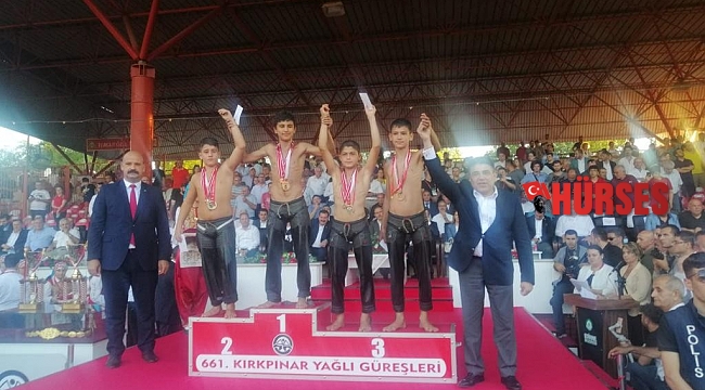 Kaş Belediye Sporun minik güreşçisi Kırkpınar'da üçüncü oldu