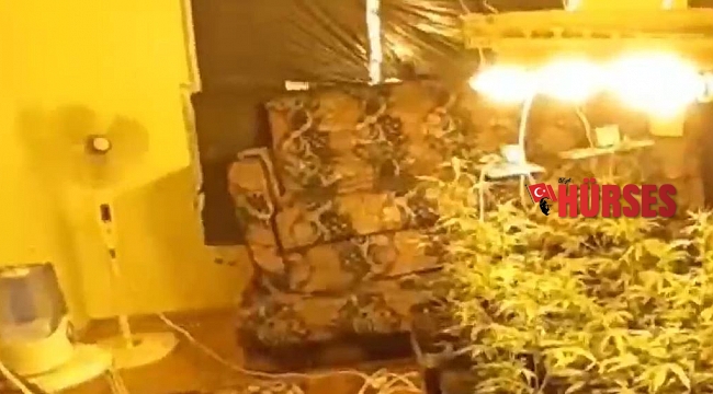 Kiraladıkları evde uyuşturucu düzeneği kuran şahıslar yakalandı