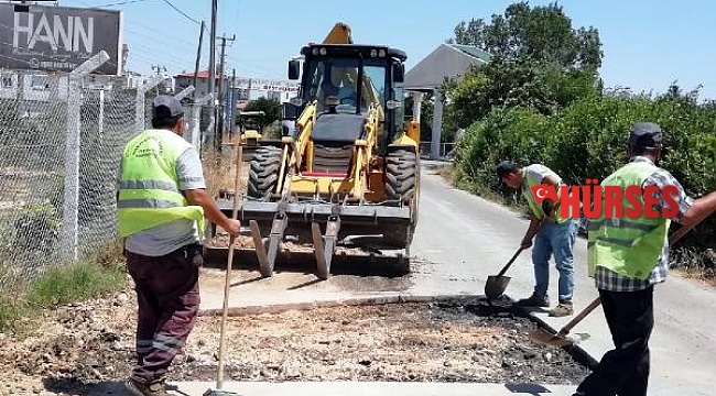 Manavgat Belediyesi'nden yol bakım çalışması