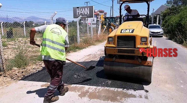 Manavgat'ta 3 mahallede yol bakım ve onarım çalışmaları