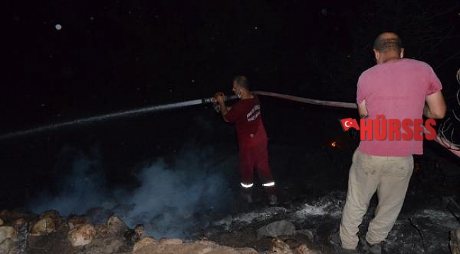 Serik&#039;te orman yangını büyümeden söndürüldü