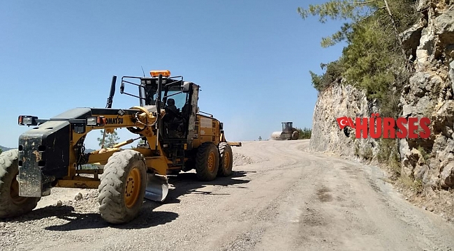 Alanya Bayırkozağacı yolu asfalta hazırlanıyor