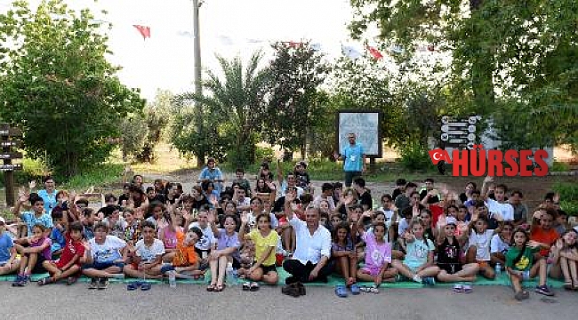 Başkan Uysal, çocuklarla doğa kampında