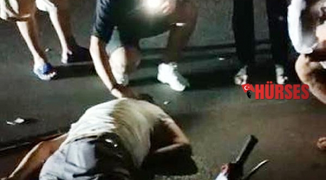 Kasksız alkollü sürücü kazada yaralandı