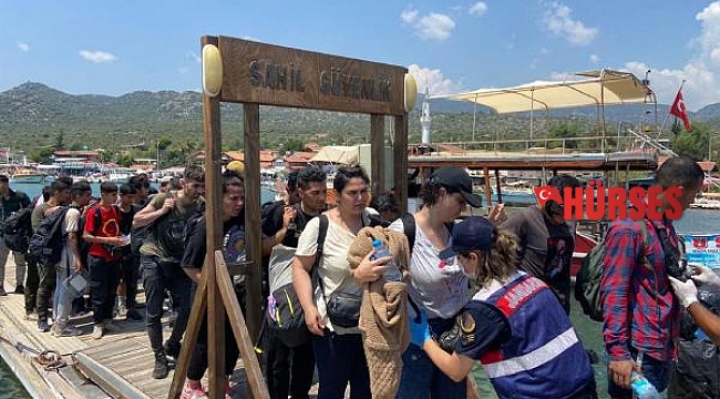Kekova Adası'nda 20 göçmen daha yakalandı
