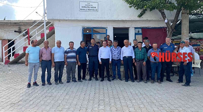 Korkuteli Kaymakamı Özdemir, vatandaşlarla bir araya geldi