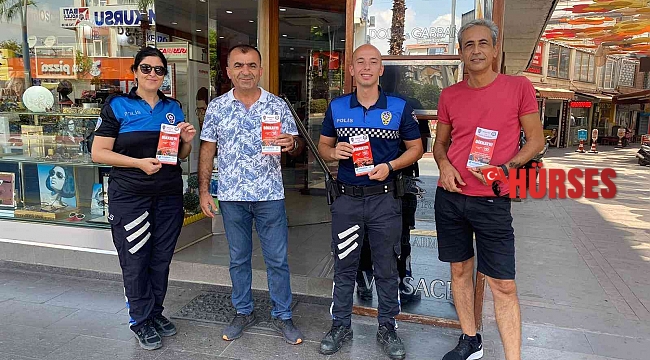 Manavgat'ta, polisten dilenci ve dolandırıcılık uyarısı