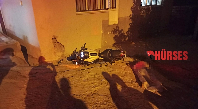 Motosikletiyle duvara çarpan genç sürücü yaşamını yitirdi