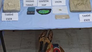 Uyuşturucu baskınında tarihi eser ele geçirildi