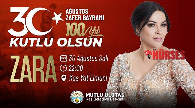 Zara Kaş'ta konser verecek
