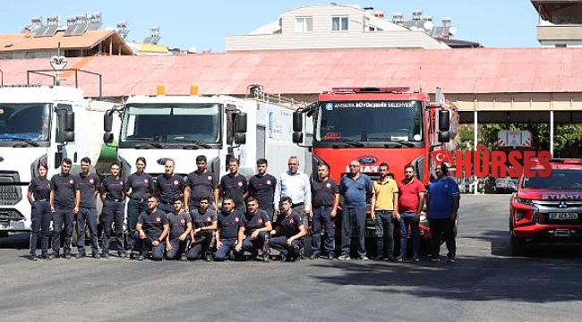 Antalya Büyükşehir'den Mersin'e itfaiye desteği