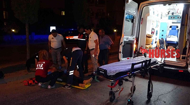 Antalya'da devrilerek sürüklenen motosikletin sürücüsü yaralandı