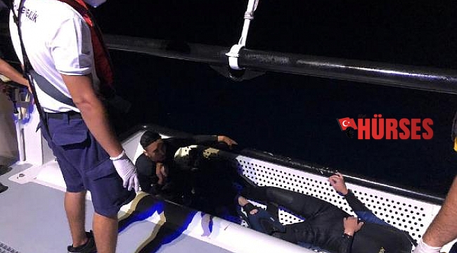 Bodrum'da yüzerek geçiş yapmaya çalışan 3 kaçak yakalandı