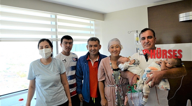 Çapraz nakil Kırgızistanlı 2 aileyi Antalya'da birbirine bağladı