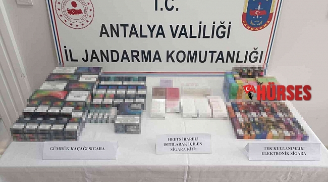 Jandarmadan kaçak sigara operasyonu