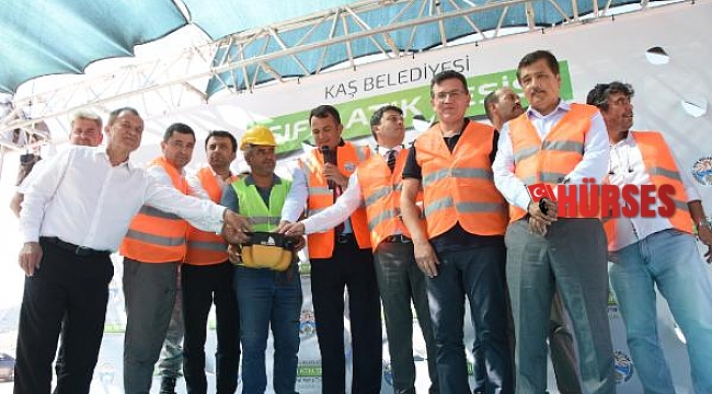 Kaş Belediyesi Sıfır Atık Tesisi'nin temeli atıldı