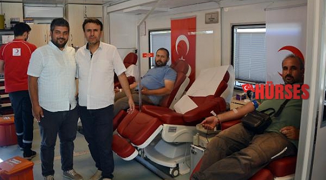 Korkuteli'nde kan bağışı