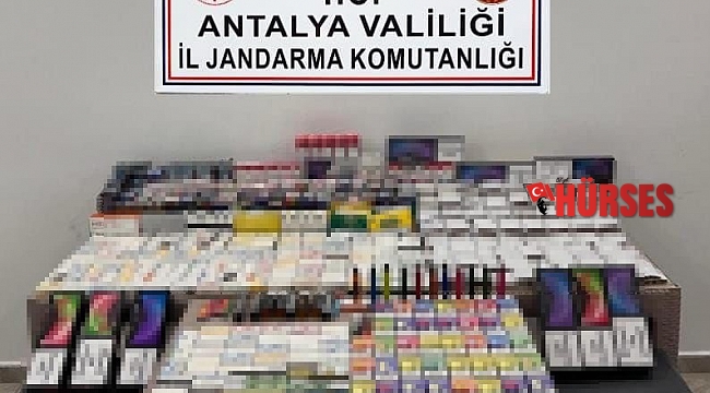 Markette 135 bin TL değerinde kaçak sigara yakalandı