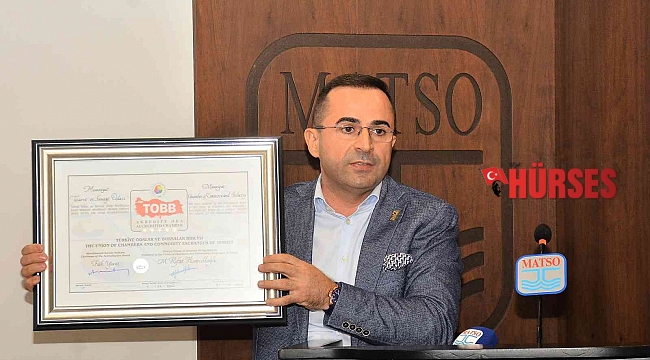 MATSO Başkanı Güngör: " 5 yıldızlı hizmetimizle gurur duymamız gerekiyor"