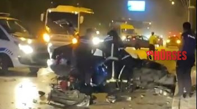 Yeğenlerini otogardan yolcu eden çift eve dönüş yolundaki kazada can verdi