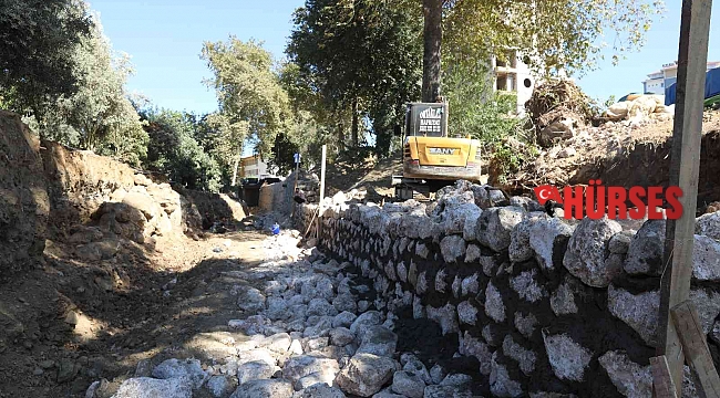 Alanya Belediyesi Yarderesindeki çalışmalara hızla devam ediyor