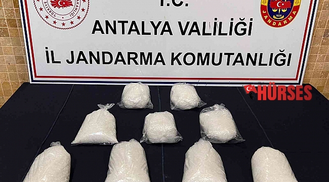 Antalya'da 5,5 kilo metamfetamin ele geçirildi
