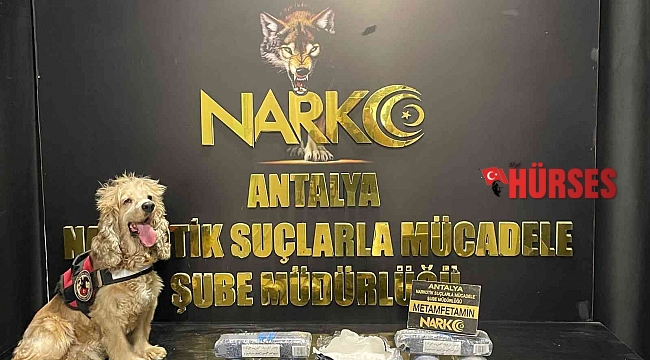 Antalya'da 6 kilo 512 gram metamfetamin ele geçirildi: 7 gözaltı